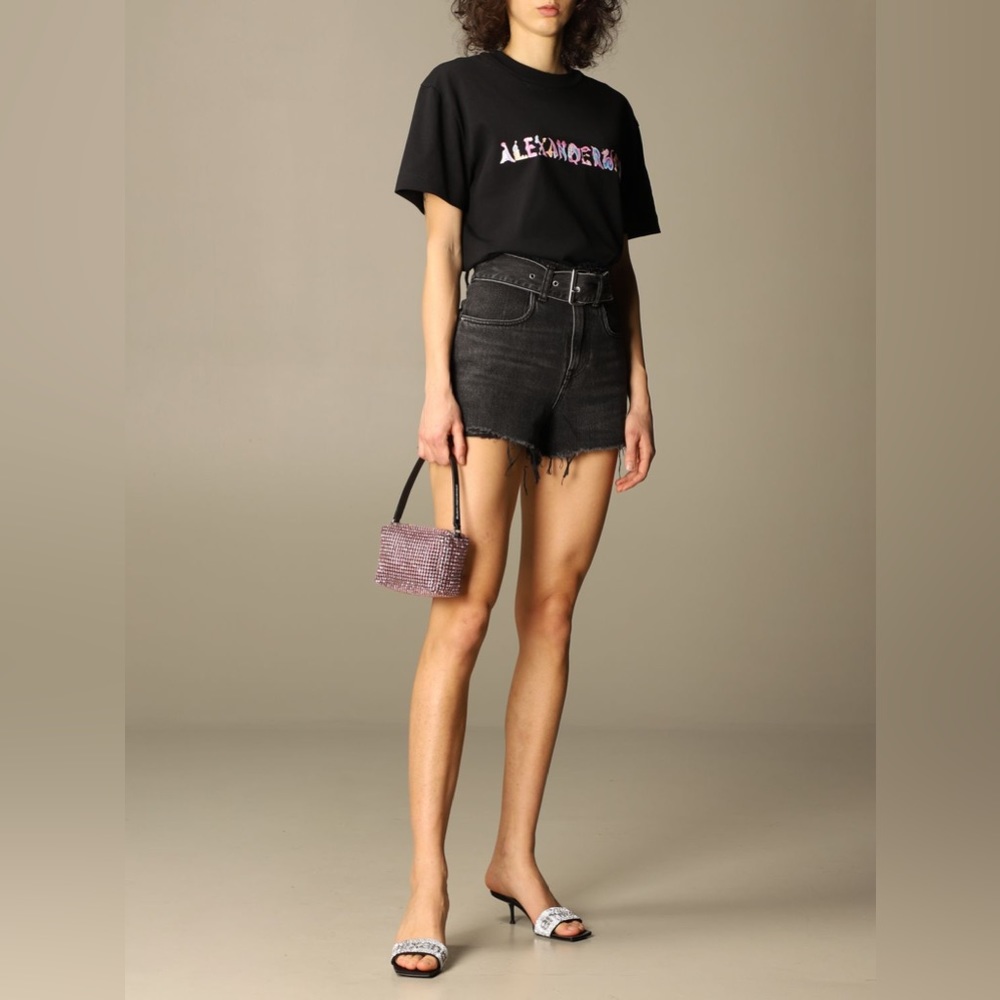 Alexander Wang Denim shorts with belt